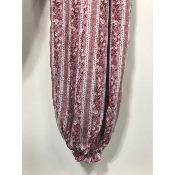 Intimately Free People Rule The World Jumpsuit Pink Purple Small Boho Oversized - Picture 8 of 13